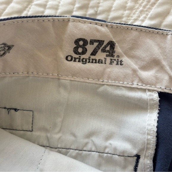 Dickies 874 Original Fit Work Pants 30x34 Navy Straight Leg Uniform Classic - Picture 7 of 10
